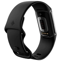 Moniteur activité Charge 6 de Fitbit avec GPS, fréquence cardiaque et sommeil - Obsidienne/Noir