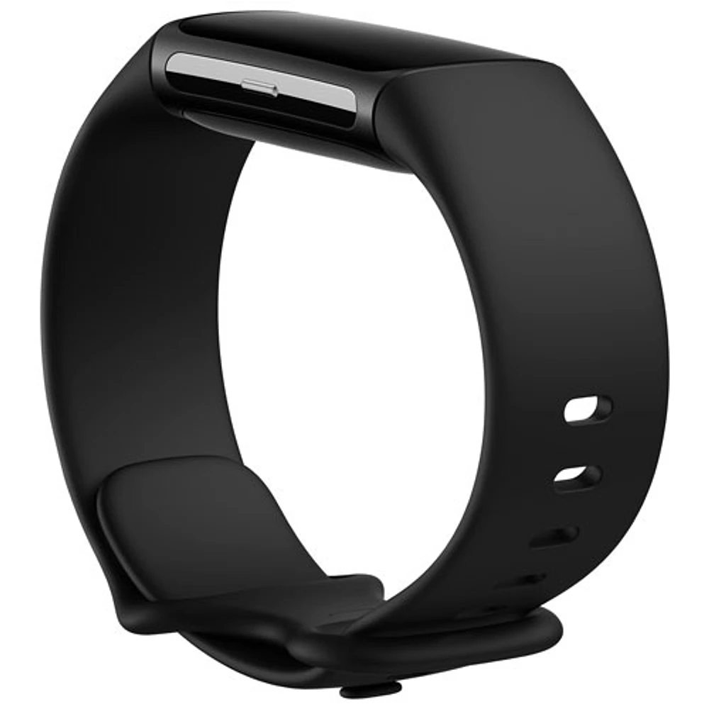 Moniteur activité Charge 6 de Fitbit avec GPS, fréquence cardiaque et sommeil - Obsidienne/Noir