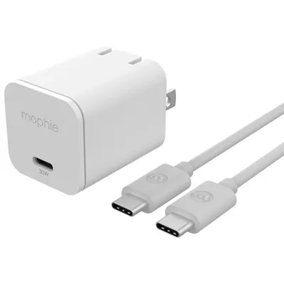 Mophie 30W Fast-Charging USB-C Wall Charger (409913196) - White