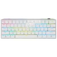 Clavier de jeu mécanique rétroéclairé Bluetooth Cherry Red K70 Pro Mini de Corsair - Blanc