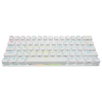 Clavier de jeu mécanique rétroéclairé Bluetooth Cherry Red K70 Pro Mini de Corsair - Blanc