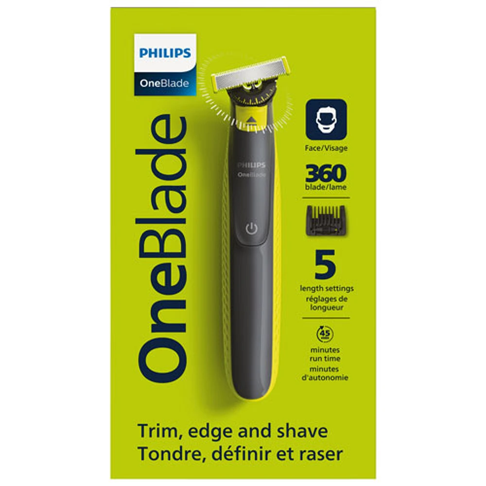 Rasoir/tondeuse pour le visage/peau humide et sèche OneBlade 360 de Philips (QP2724/22)