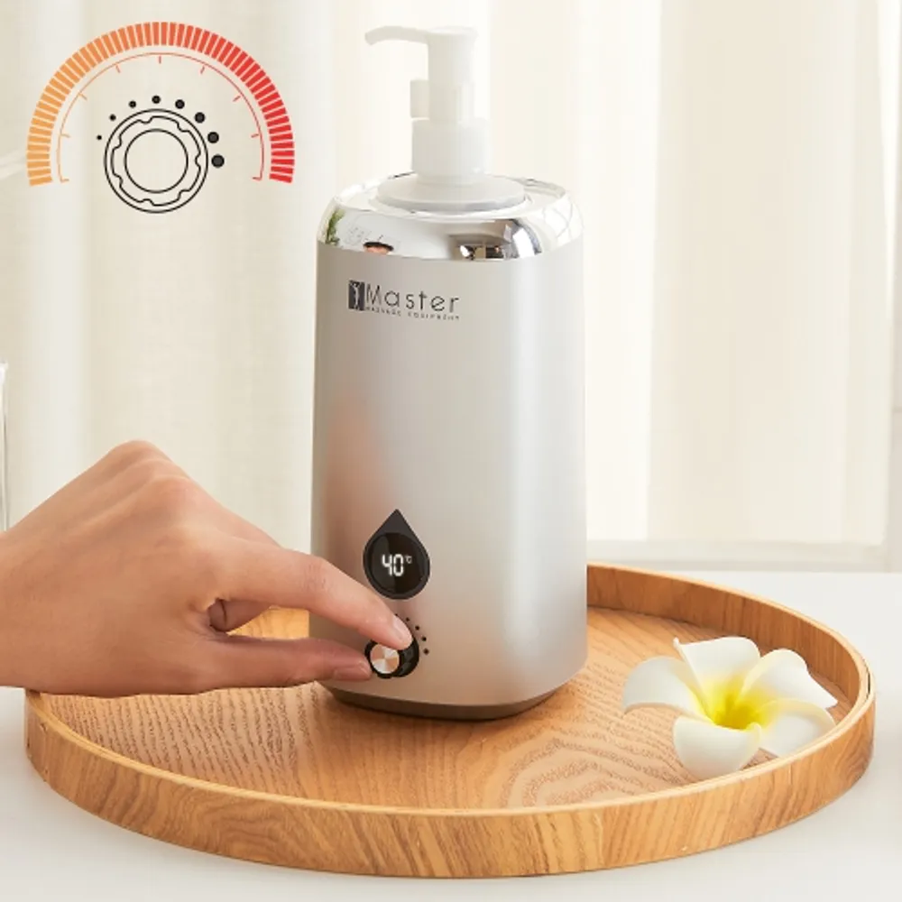 Master Massage Single Bottle Oil Warmer for Massage Therapy & Personal Use-  Quick Oil & Lotion Warmer Heats up to 140°F- Sleek, Modern Design