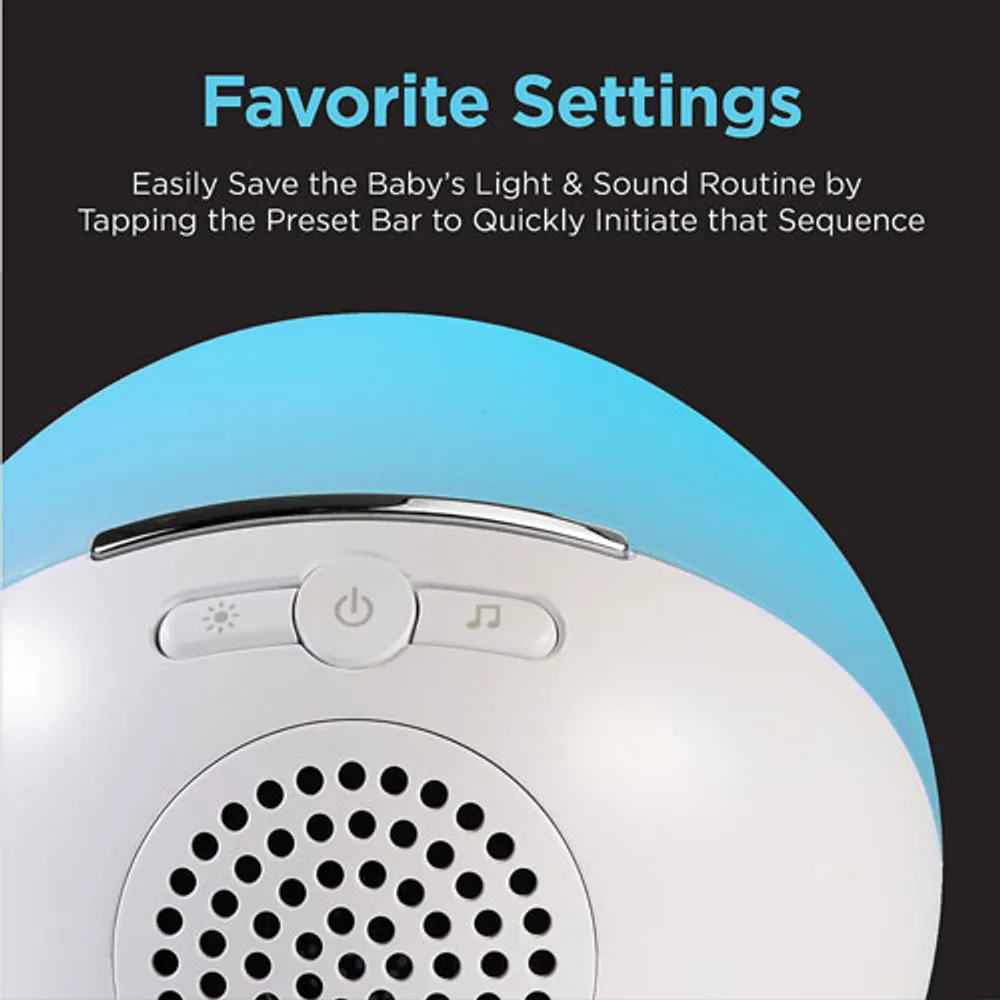 iHome Sweet Dreams iZBT50 Baby andd Toddler Sound Machine Soother with Cry Sensor & Night Light