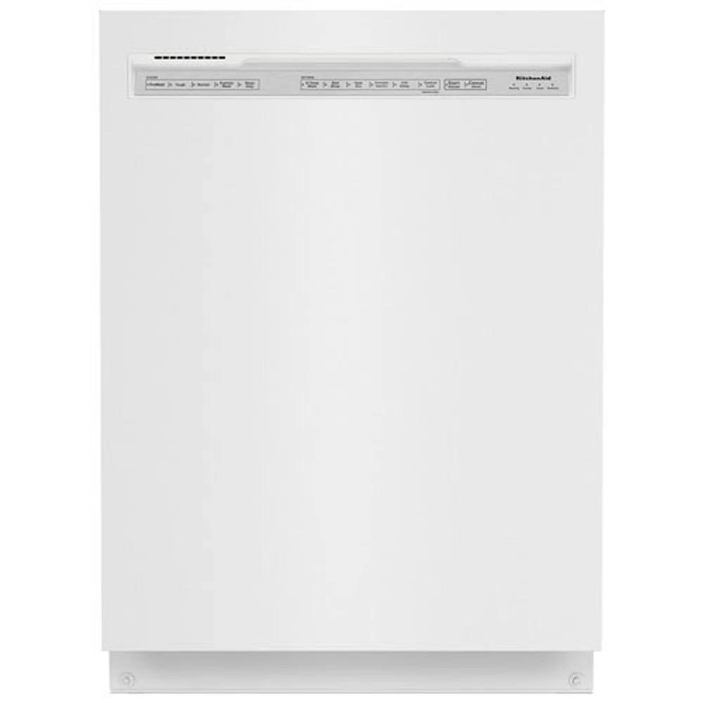 Open Box - KitchenAid 24" 47dB Built-In Dishwasher with Stainless Steel Tub (KDFE104KWH) - White - Perfect Condition