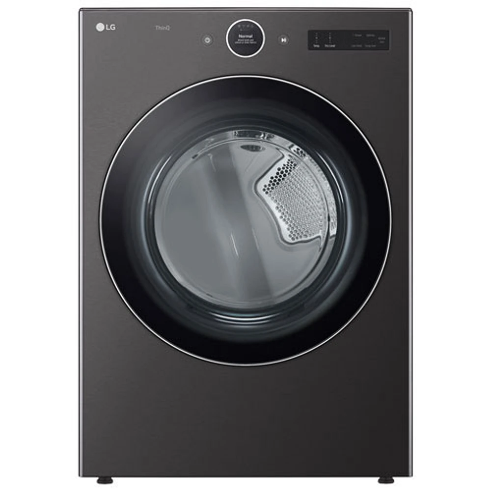 Open Box - LG 7.4 Cu. Ft. Electric Steam Dryer (DLEX6700B) - Black Steel - Perfect Condition