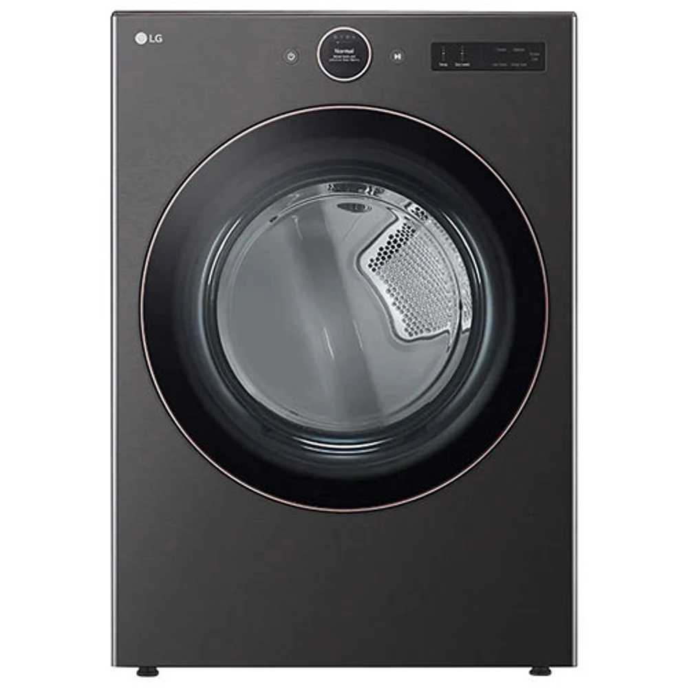 Open Box - LG 7.4 Cu. Ft. Electric Steam Dryer (DLEX6500B) - Black Steel