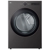 Open Box - LG 7.4 Cu. Ft. Electric Steam Dryer (DLEX6500B) - Black Steel - Perfect Condition