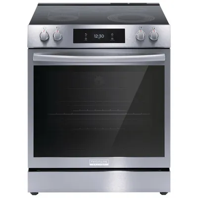 Boîte ouverte - Cuisinière électrique avec friture à l'air 6,2 pi³ 30 po Gallery de Frigidaire (GCFE306CBF) - Acier inoxydable - Parfait état