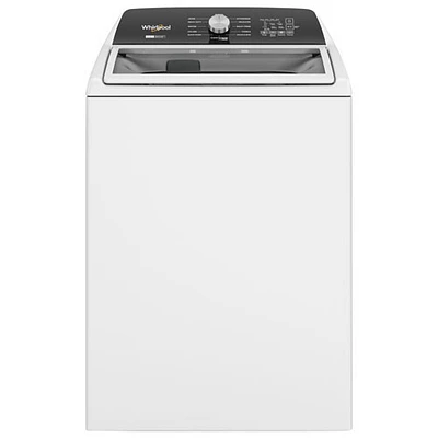 Boîte ouverte - Laveuse à chargement par le haut HE de 5,4 pi³ de Whirlpool (WTW5057LW) - Blanc - Endommagé