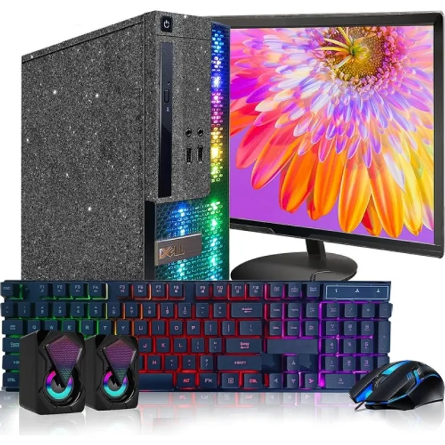 HP RGB Gaming Desktop PC, Intel Quad I7 up to 3.8Ghz,GeForce GTX 1660 Super  6G GDDR6, 16G, 1TB SSD, WiFi, BT 5.0, RGB Keyboard & Mouse, W10P64