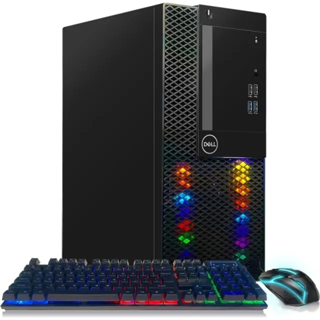 HP RGB Gaming Desktop PC, Intel Quad I7 up to 3.8Ghz,GeForce GTX 1660 Super  6G GDDR6, 16G, 1TB SSD, WiFi, BT 5.0, RGB Keyboard & Mouse, W10P64