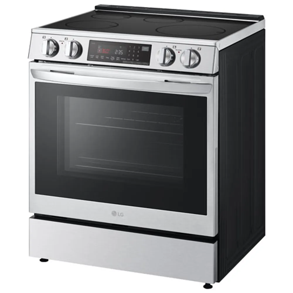 LG 30" 6.3 Cu Ft True Convection Slide-In Smart Induction Air Fry Range (LSIL6334F) - Print Proof Stainless