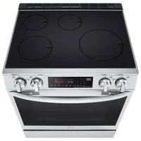 LG 30" 6.3 Cu Ft True Convection Slide-In Smart Induction Air Fry Range (LSIL6334F) - Print Proof Stainless