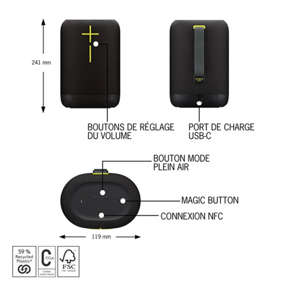 Ultimate Ears Epicboom Waterproof Bluetooth Wireless Speaker