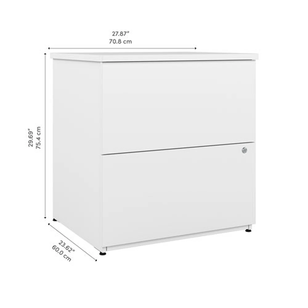 Universel 2-Drawer Locking Filing Cabinet with Tip Guard