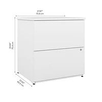 Universel 2-Drawer Locking Filing Cabinet with Tip Guard