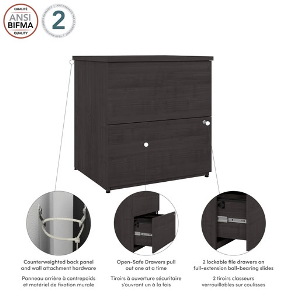 Universel 2-Drawer Locking Filing Cabinet with Tip Guard