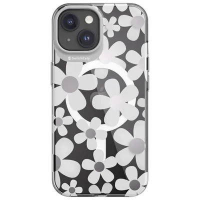 SwitchEasy Artist Fitted Hard Shell Case with MagSafe for iPhone 15 - Fleur