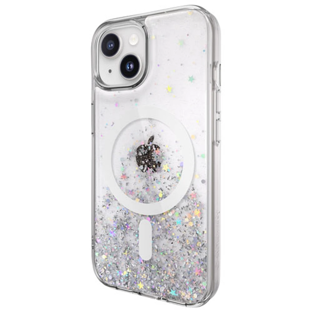 SwitchEasy Starfield Fitted Hard Shell Case with MagSafe for iPhone 15 - Clear