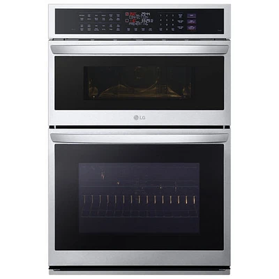 LG 30" True Convection Electric Combination Wall Oven (WCEP6427F) - Smudge Resistant Stainless Steel