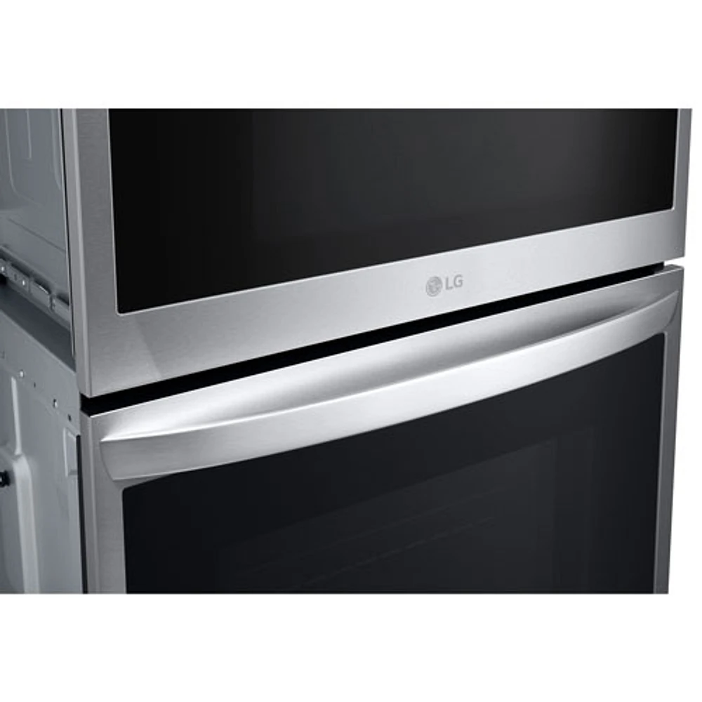 LG 30" True Convection Electric Combination Wall Oven (WCEP6427F) - Smudge Resistant Stainless Steel