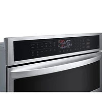 LG 30" Fan Convection Electric Combination Wall Oven (WCEP6423F) - Smudge Resistant Stainless Steel