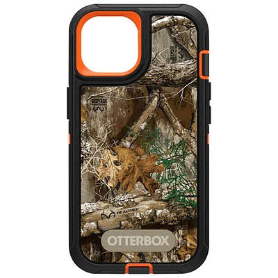 OtterBox Defender Fitted Hard Shell Case for iPhone 15 - RealTree Blaze Edge