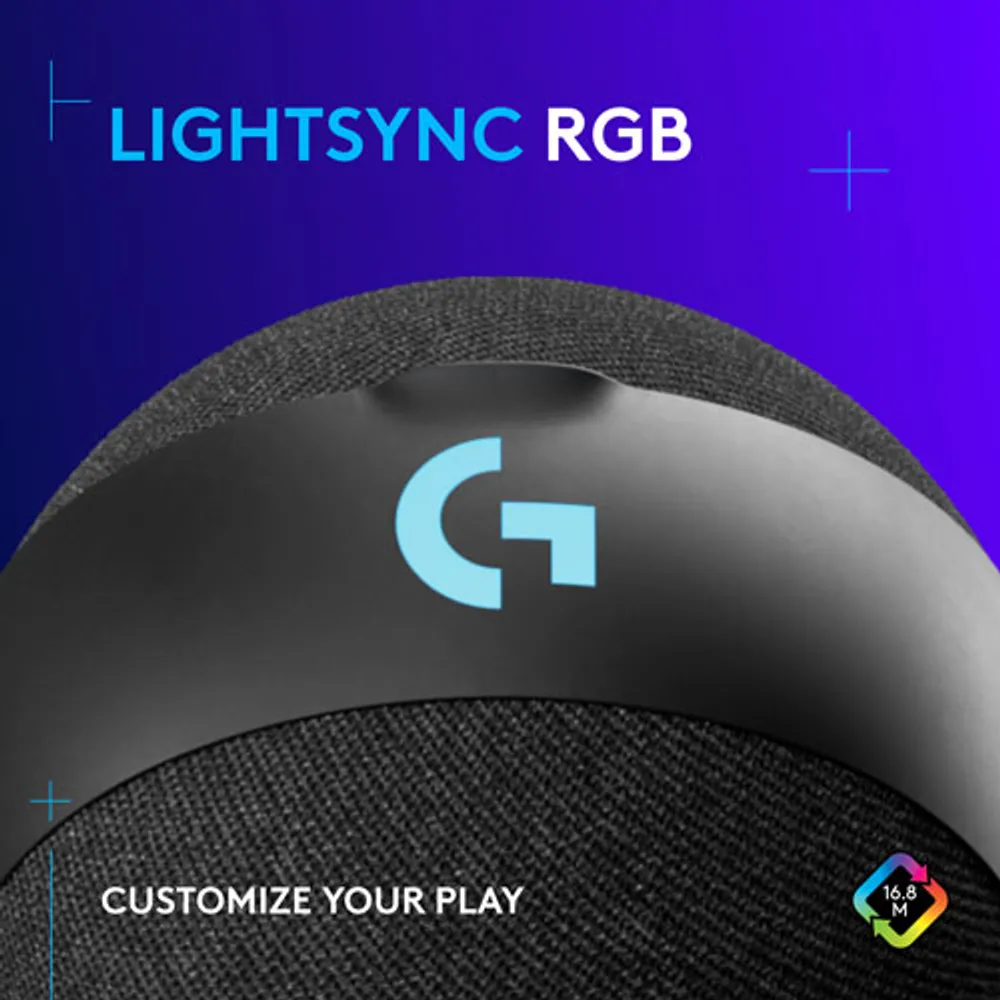 Microphone de jeu USB Yeti Orb à condensateur avec éclairage RVB LIGHTSYNC de Logitech - Noir