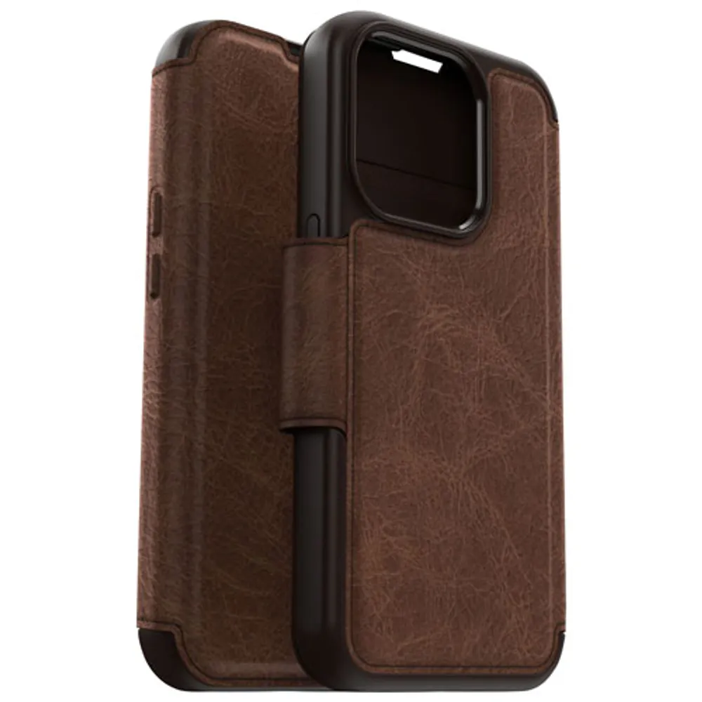 OtterBox Strada Folio Wallet Case with MagSafe for iPhone 15 Pro