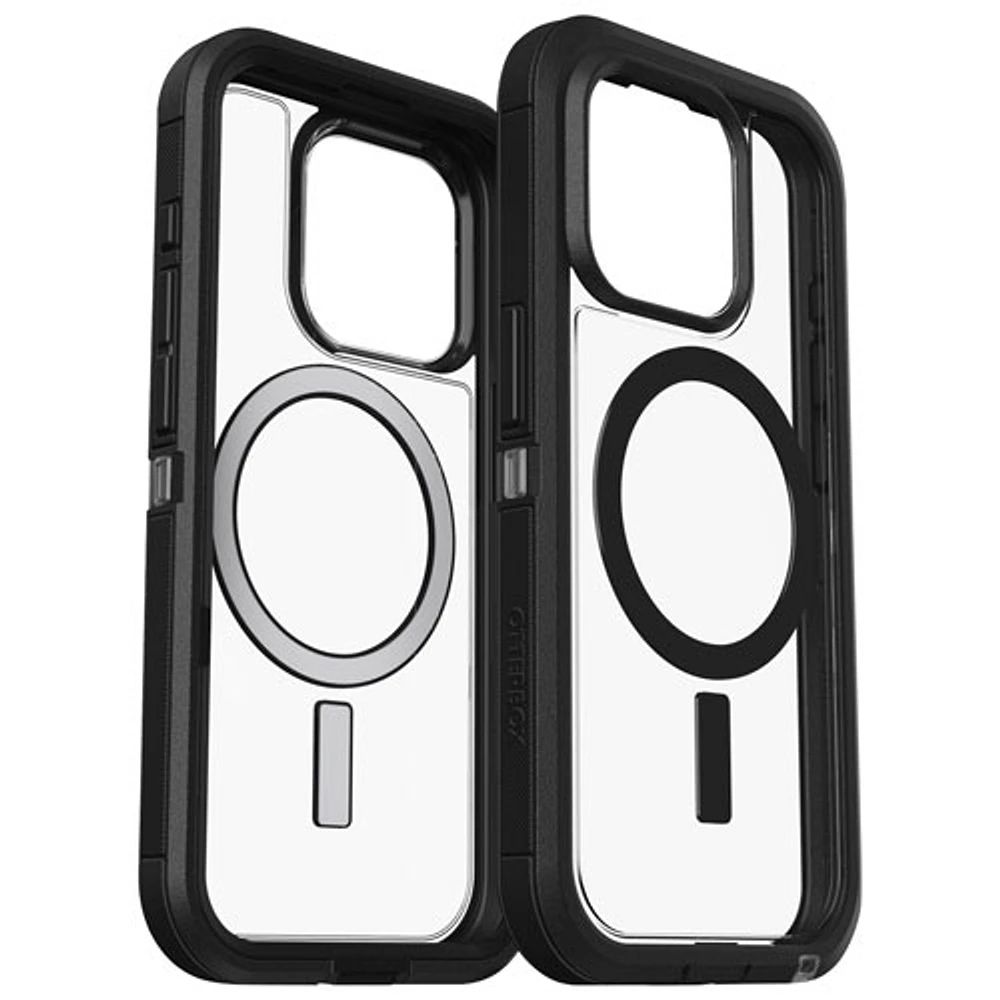 Étui rigide ajusté série Defender XT d'OtterBox pour iPhone 15 Pro - Côté obscur