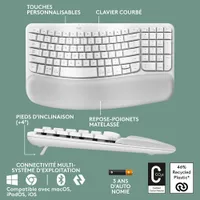 Logitech Wave Keys Wireless Ergonomic Keyboard