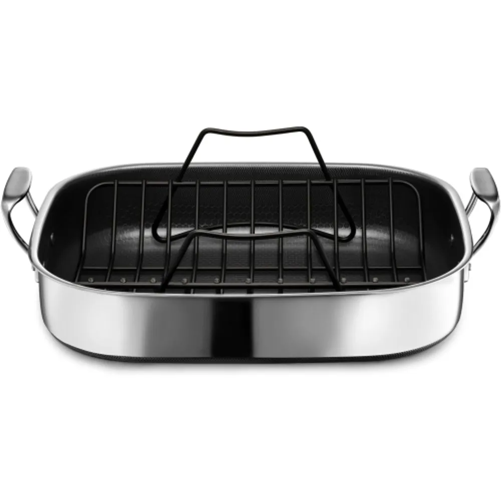 HexClad 14 Inch Hybrid Nonstick Wok and Lid, Dishwasher and Oven Friendly,  Compatible with All Cooktops