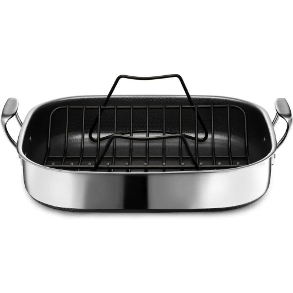 HEXCLAD HexClad 14 Inch Hybrid Nonstick Wok and Lid, Dishwasher and Oven  Friendly, Compatible with All Cooktops