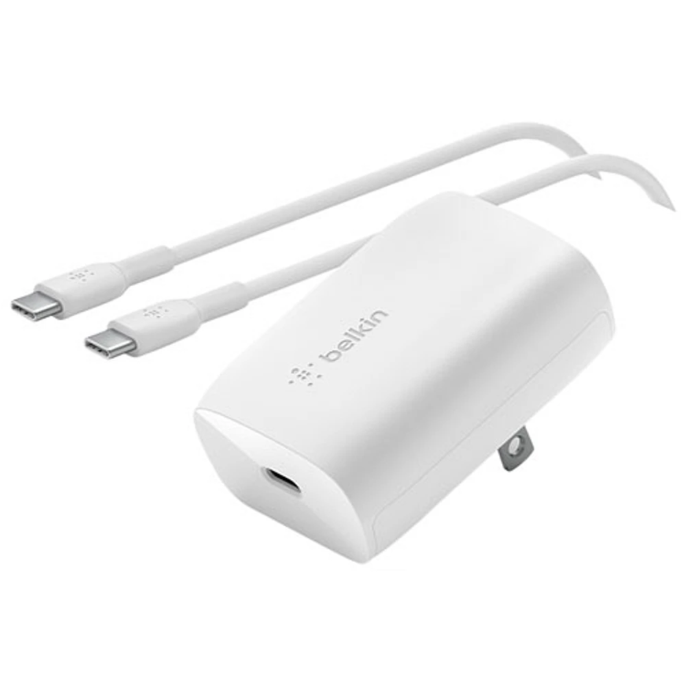 Belkin 30W USB-C Power Delivery 3.0 Wall Charger with 1m USB-C Cable