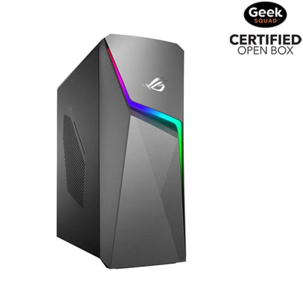 Open Box - ASUS ROG Strix G10 Gaming PC - Grey (Intel Ci5-11400F/1TB SSD/16GB RAM/GeForce GTX1660TI/Win 11)