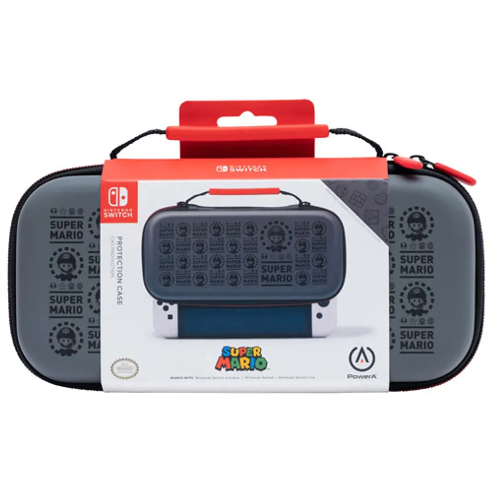 PowerA Super Mario Travel Case for Switch OLED & Switch & Switch Lite - Black/Grey