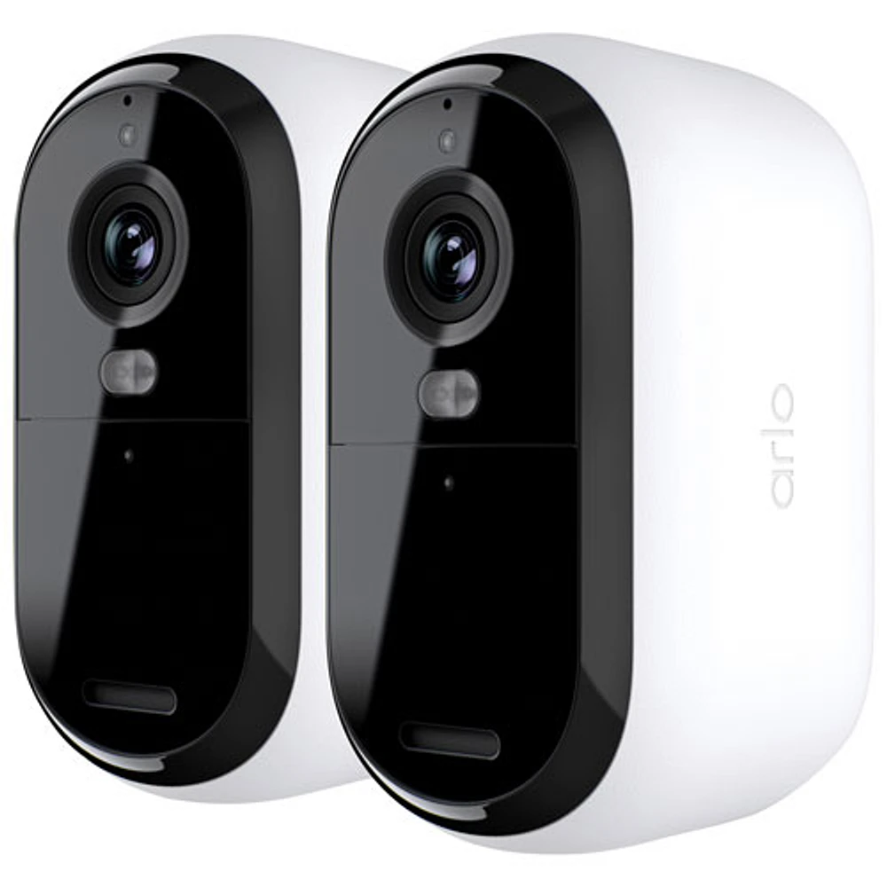 Arlo Essential Wire-Free Indoor/Outdoor 2K Security Camera (2nd Generation) - 2 Pack - White