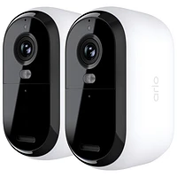 Arlo Essential Wire-Free Indoor/Outdoor 2K Security Camera (2nd Generation) - 2 Pack - White
