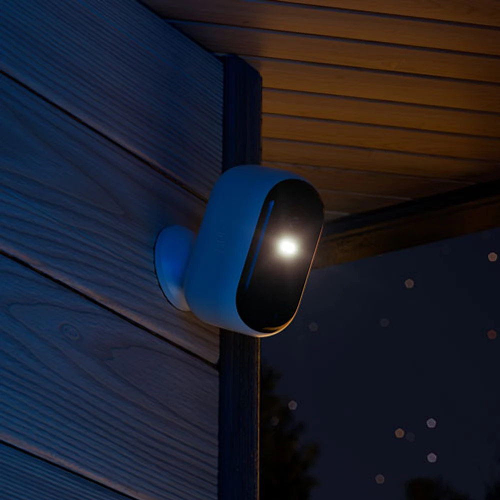 Caméra de surveillance d'intérieur/d'extérieur sans fil 2K Essential (2e génération) d'Arlo - Blanc
