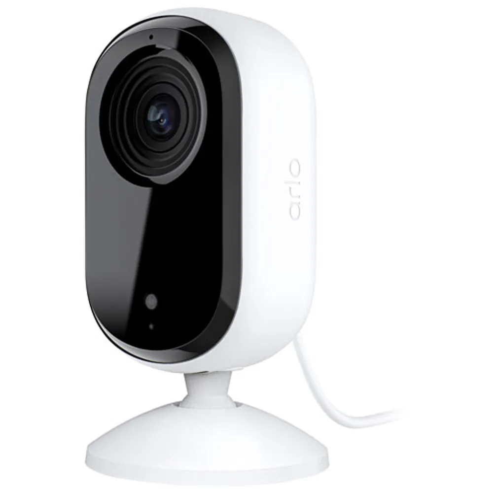 Arlo Essential Wired Indoor 2K Security Camera (2nd Generation) - White