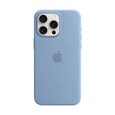 Apple Fitted Soft Shell Case with MagSafe for iPhone 15 Pro Max - Winter Blue