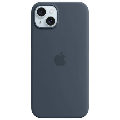 Apple Silicone Fitted Soft Shell Case with MagSafe for iPhone 15 Plus