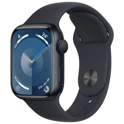 Apple Watch Series 9 (GPS) 41mm Midnight Aluminium Case with Midnight Sport Band