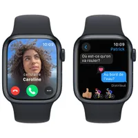 Apple Watch Series 9 (GPS) 41mm Midnight Aluminium Case with Midnight Sport Band - Small / Medium 130-180mm