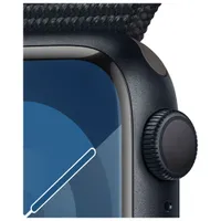 Apple Watch Series 9 (GPS) 41mm Midnight Aluminium Case with Midnight Sport Loop - Small