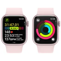 Apple Watch Series 9 (GPS) 41mm Pink Aluminium Case with Pink Sport Band