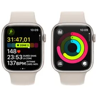 Apple Watch Series 9 (GPS) 45mm Starlight Aluminium Case with Starlight Sport Band