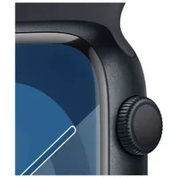 Apple Watch Series 9 (GPS) 45mm Midnight Aluminium Case with Midnight Sport Band - Small / Medium 140-190mm