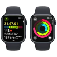 Apple Watch Series 9 (GPS) 45mm Midnight Aluminium Case with Midnight Sport Band